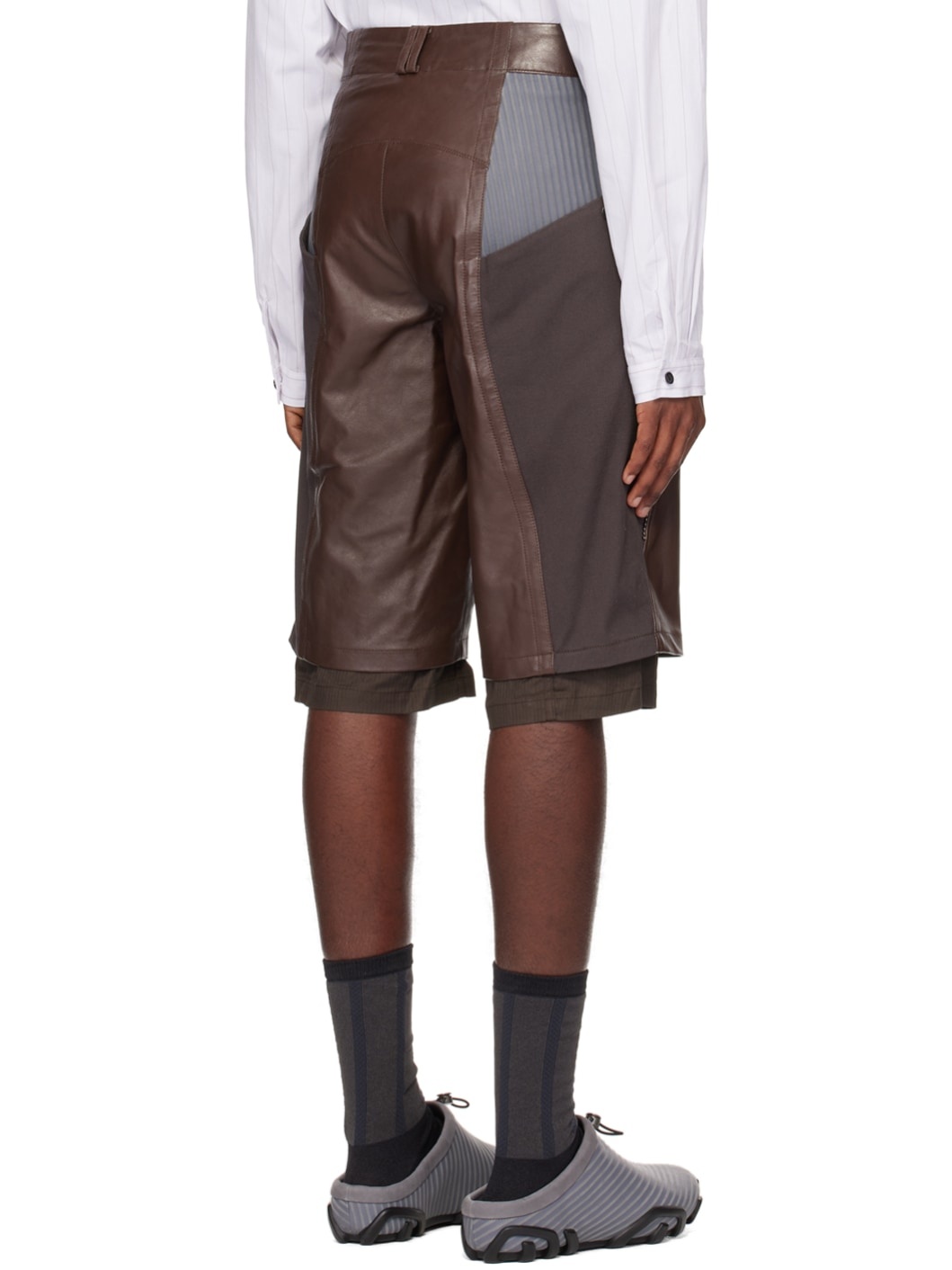 Brown Kiko Kostadinov Edition Inayat Shorts - 3