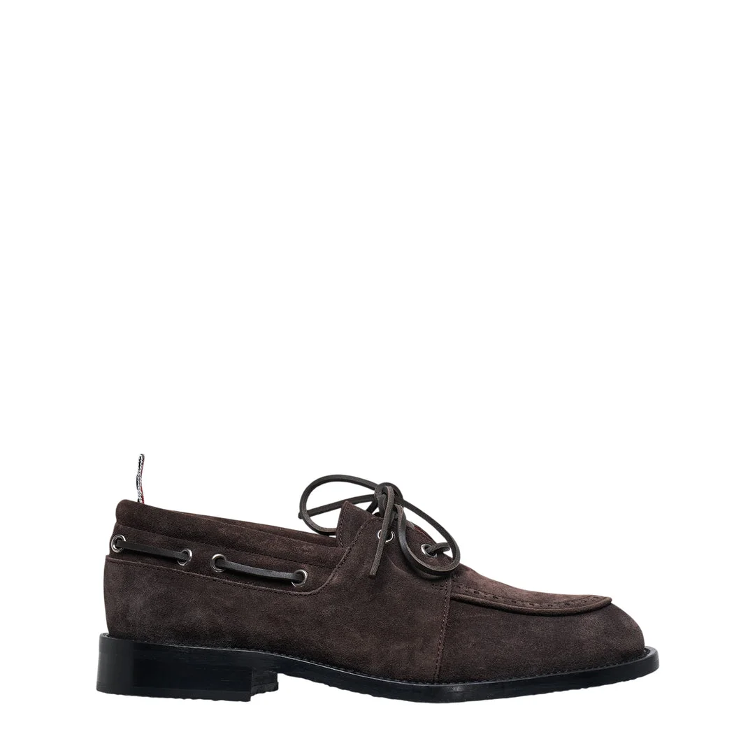 Padded Suede Boat Shoe - 1