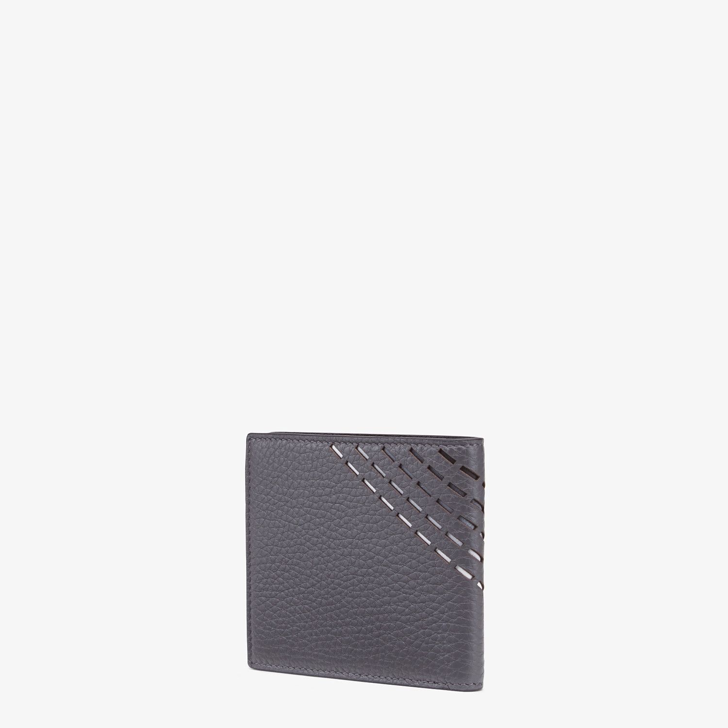 Gray calfskin bi-fold wallet - 2