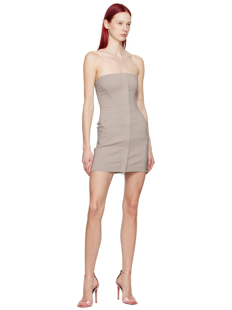 ioannes Taupe Tailored Minidress outlook