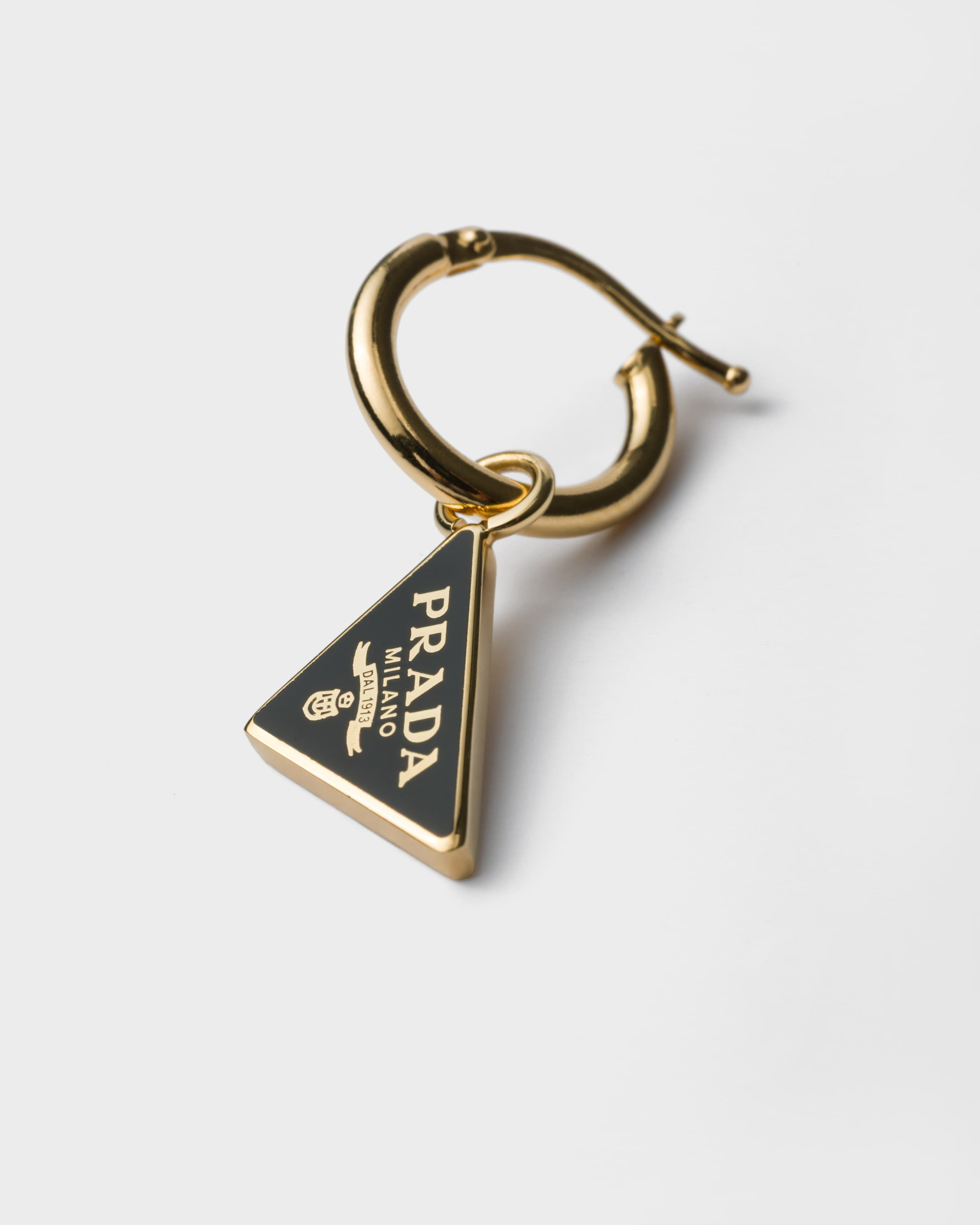 Enameled metal earrings - 2