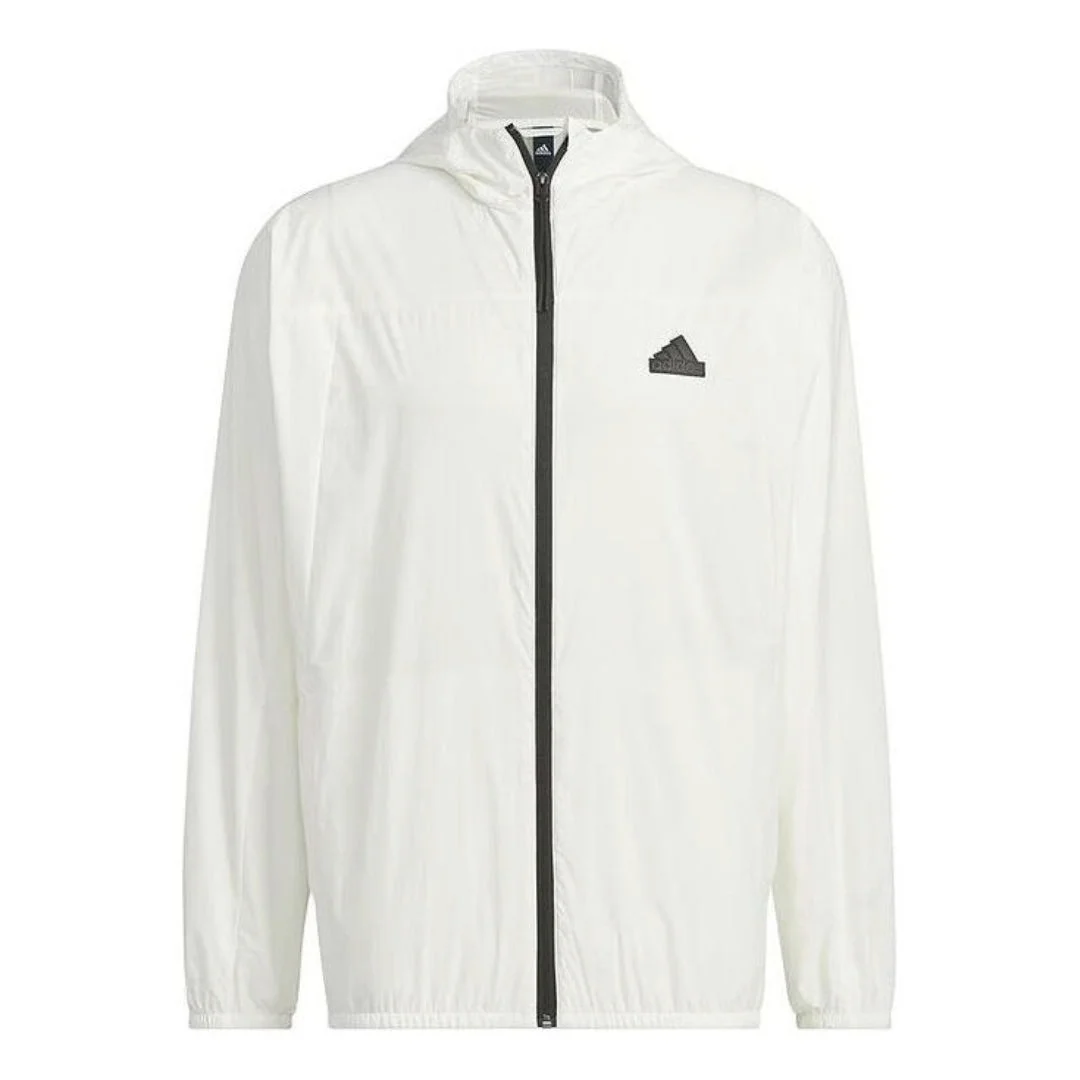 adidas Tech Lightweight Woven Jacket Asia Sizing 'White' IT3942 - 1
