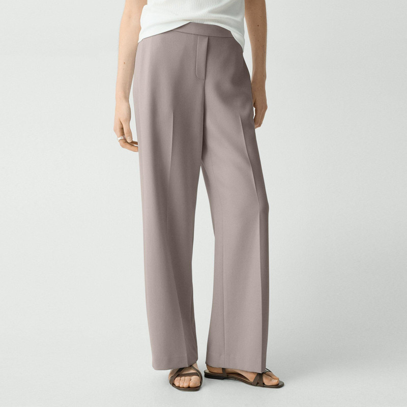 Wide-Leg Pull-On Pant in Admiral Crepe 5