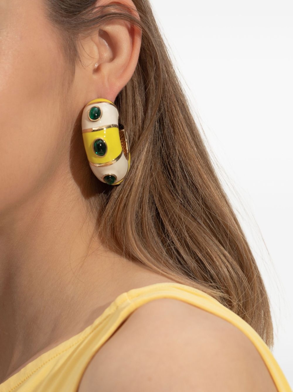 chunky hoop earrings - 2