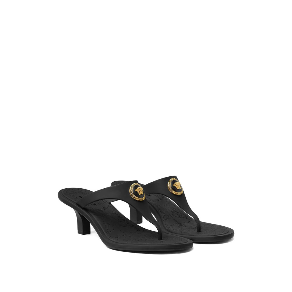 Versace Black Sandals Women - 5