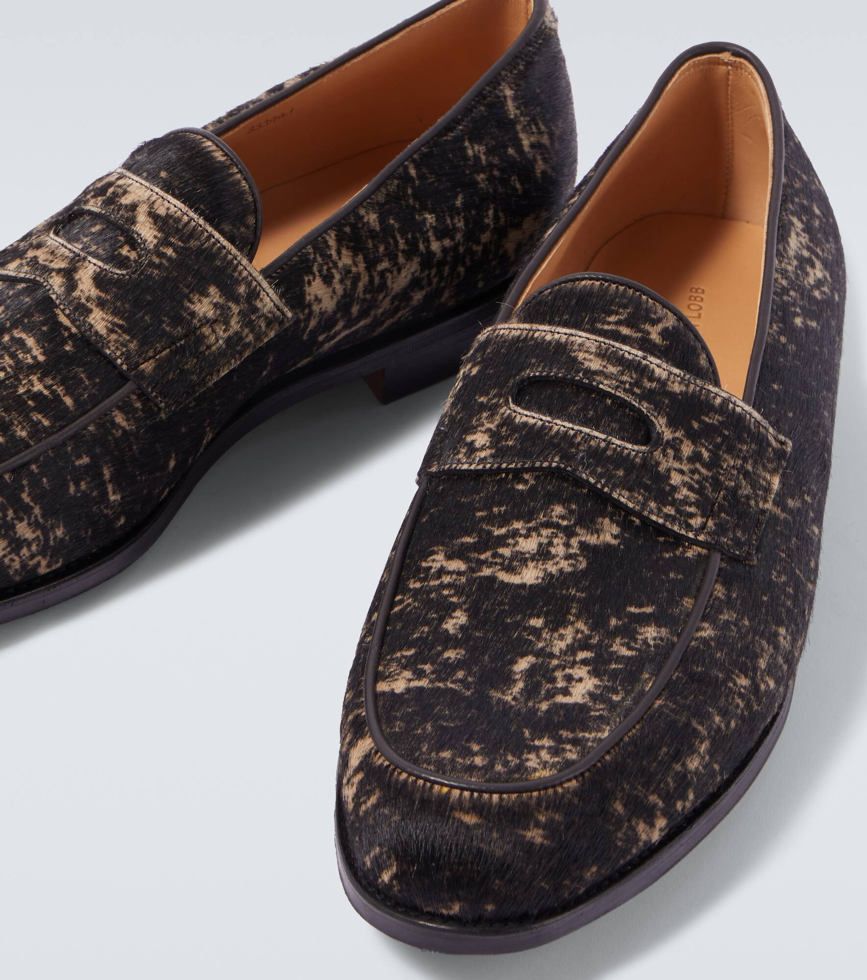 Lopez calf hair penny loafers - 3