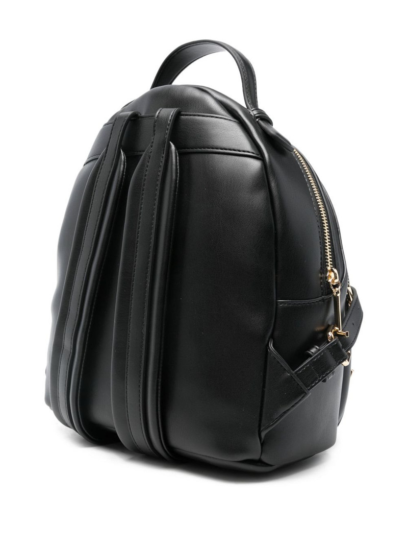 Moschino zipped leather backpack outlook