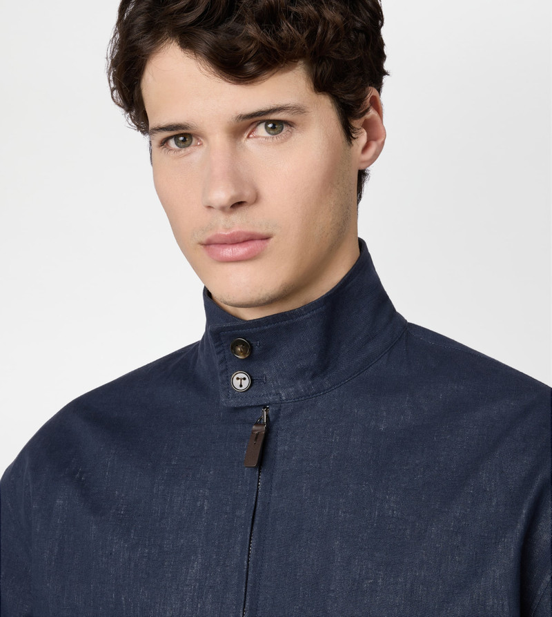 JACKET IN LINEN - BLUE 6