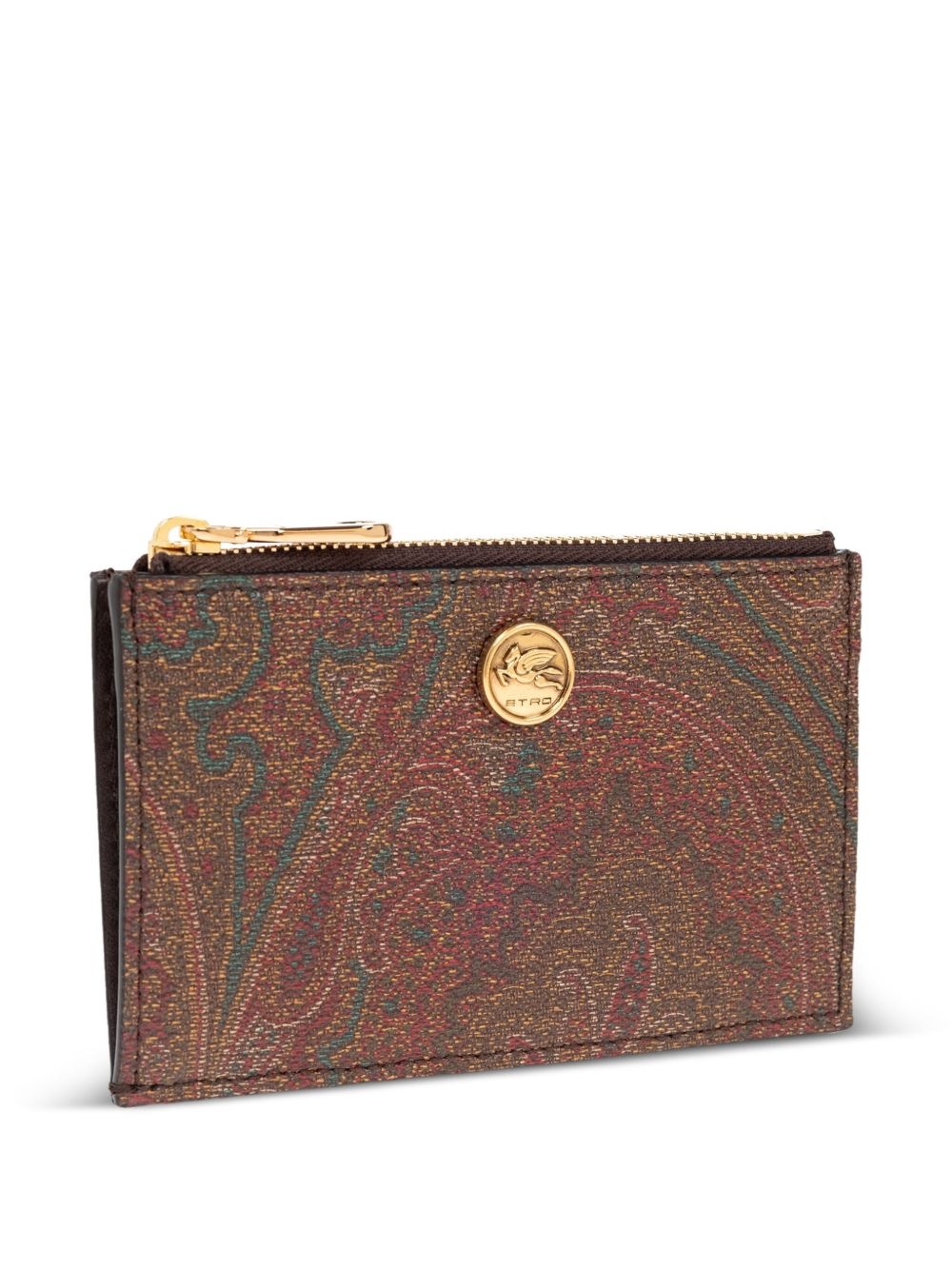 paisley-pattern card holder - 3