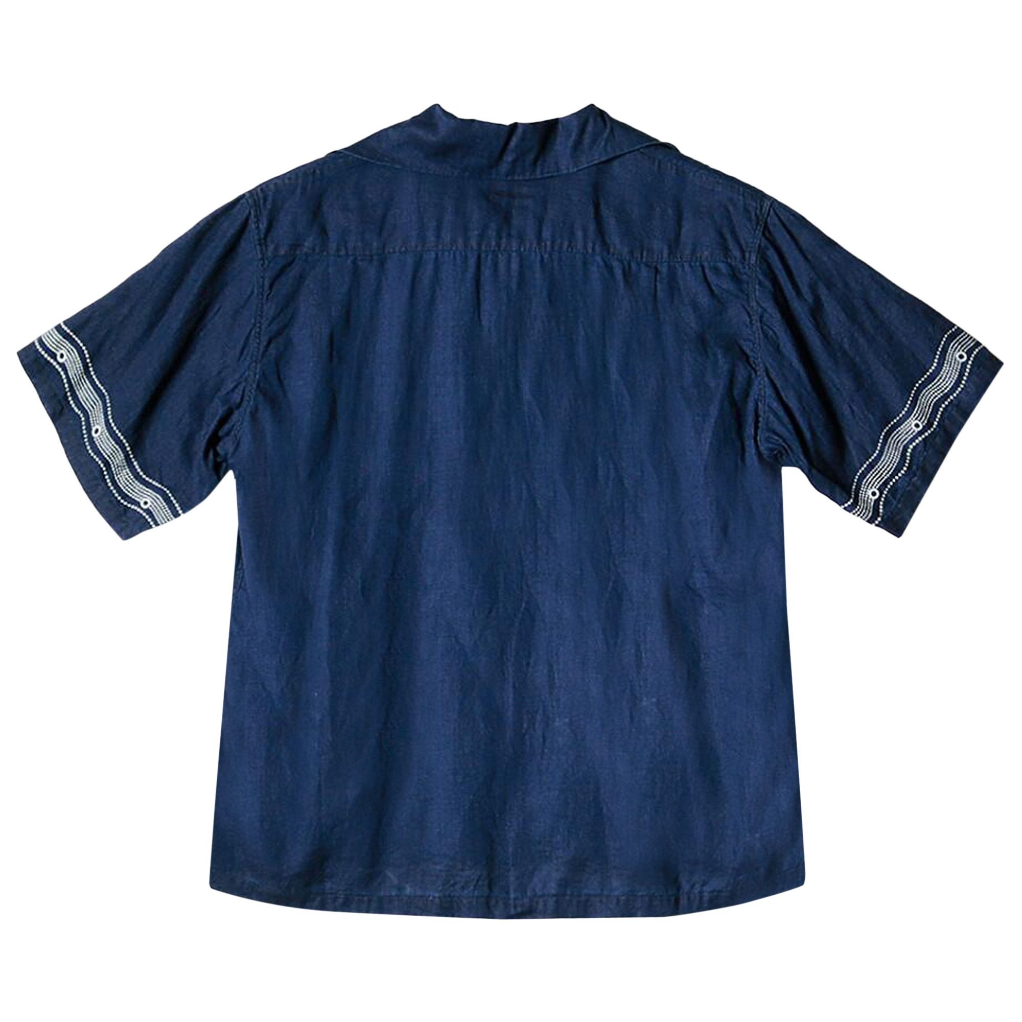 Kapital Soufflemon Wrangle Collar Aloha Shirt 'Indigo' - 2
