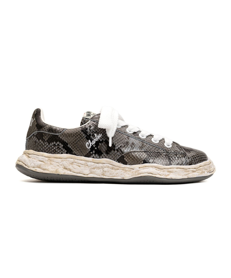 Maison MIHARAYASUHIRO "CHARLES" OG Sole Python Printed Leather Low-top Sneaker outlook