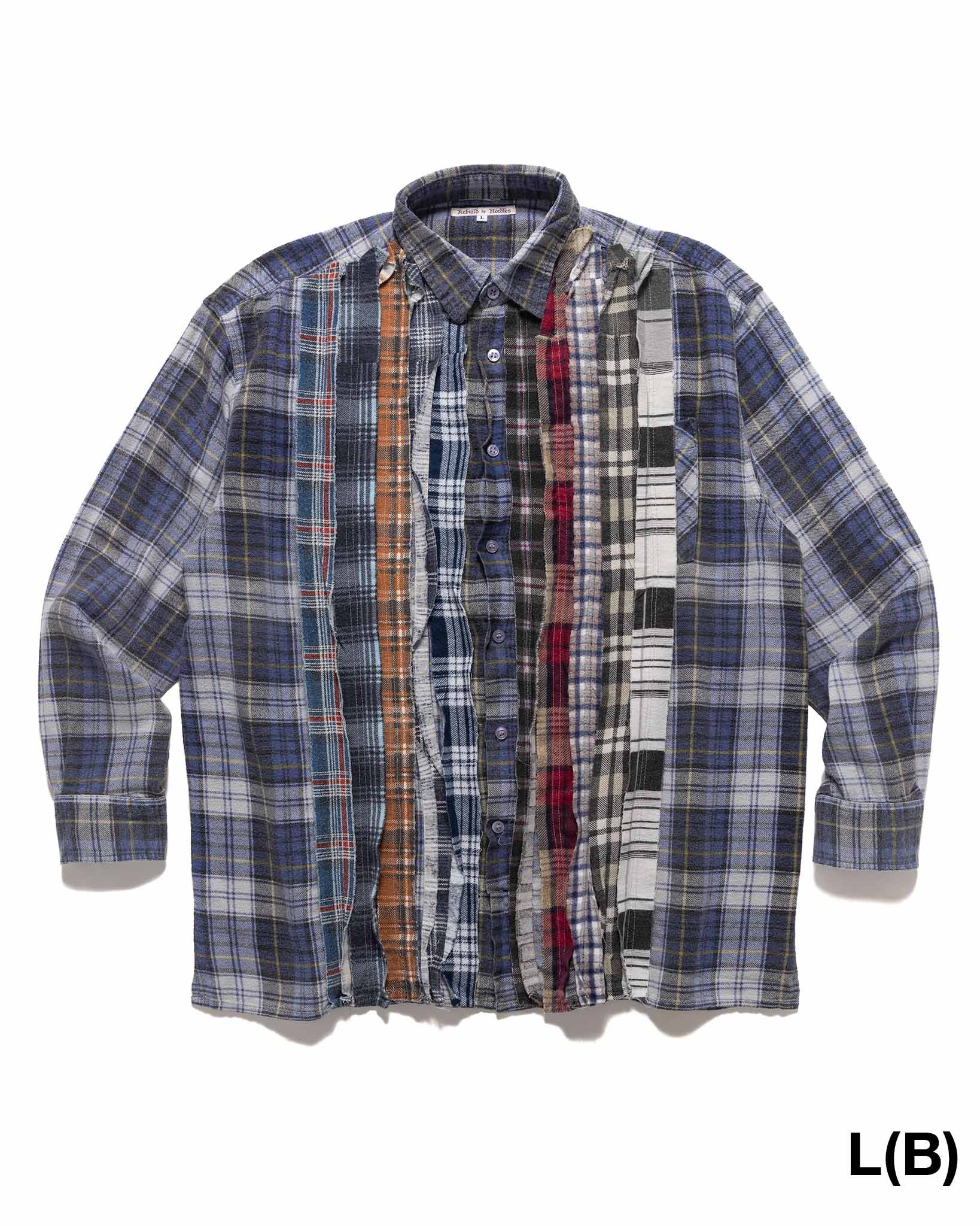 Rebuild by Needles Flannel Shirt -> Ribbon Shirt Assorted - 14