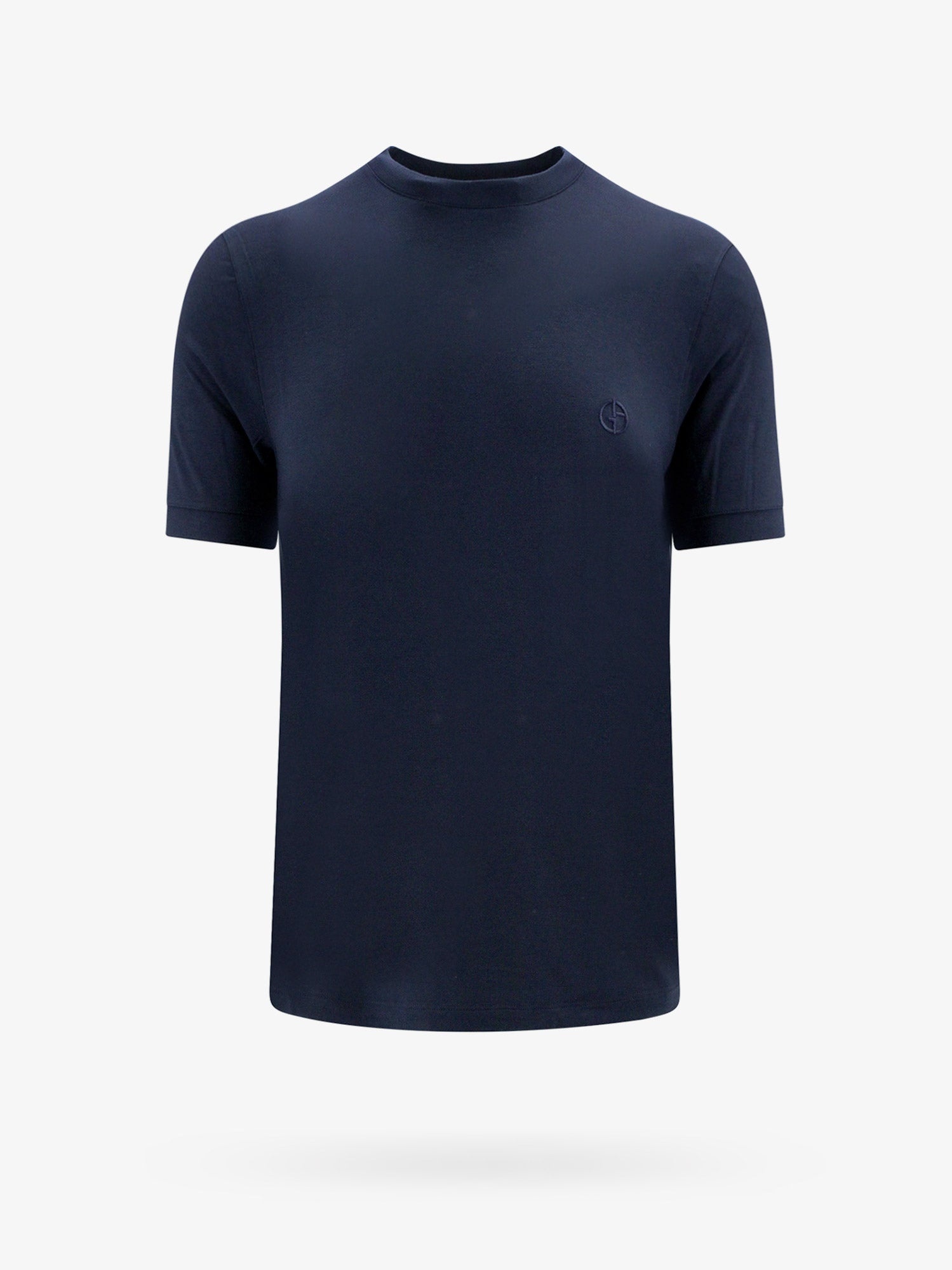Tシャツ・カットソー GIORGIO ARMANI Men T Shirts 3GST52SJP4ZUBSG Dark Blue Giorgio Armani logo-embroidered Cotton T-shirt | Blue | FARFETCH