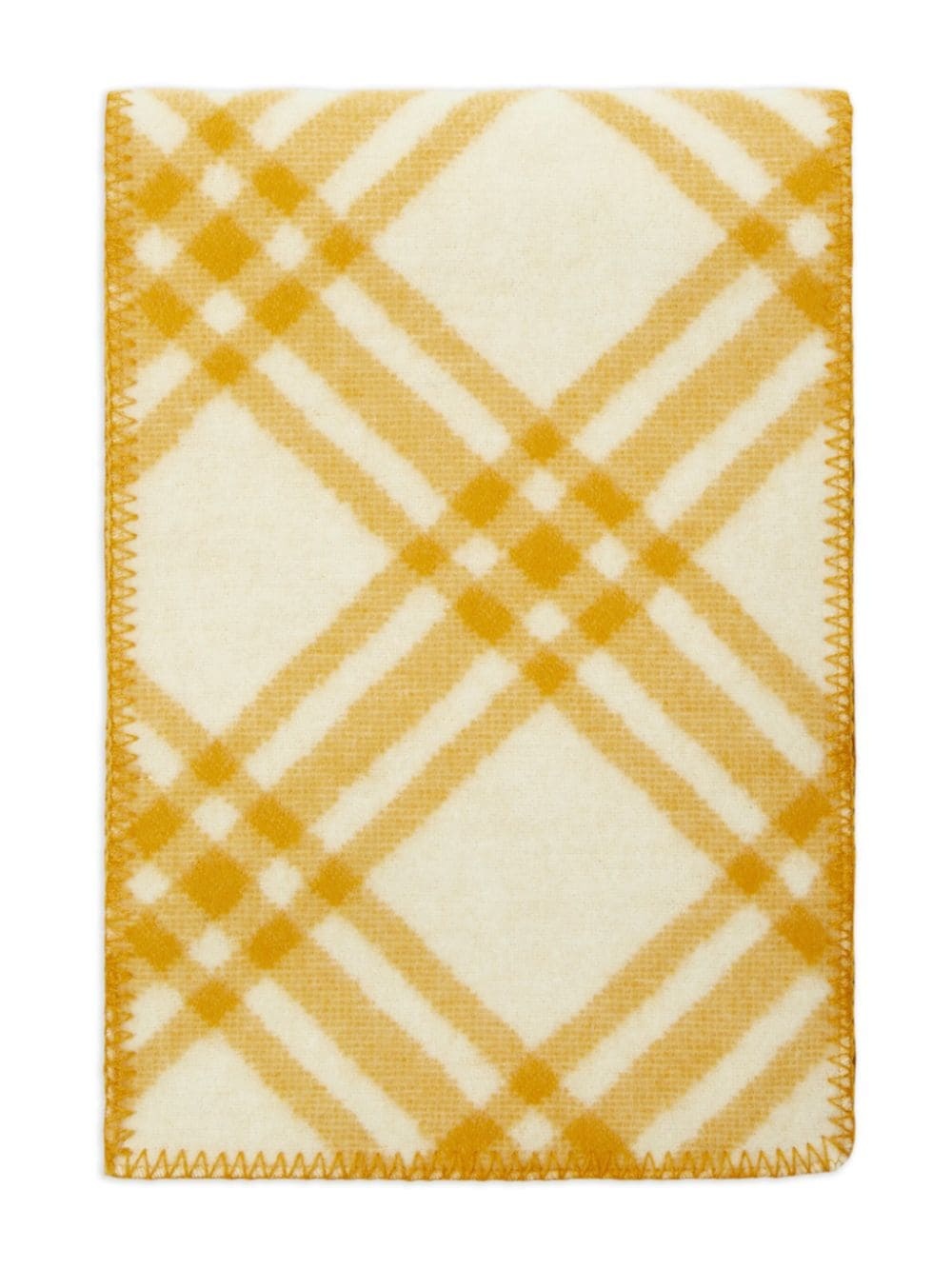 reversible checked wool scarf - 2