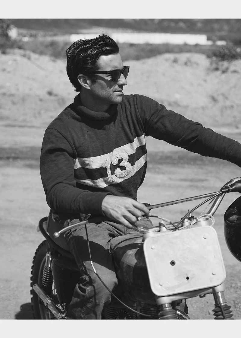 Striped Jersey Turtleneck 6