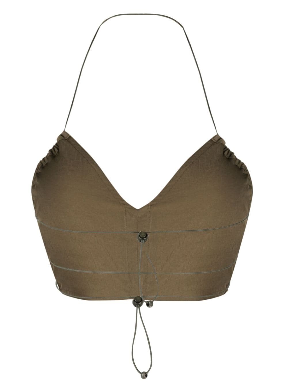 drawstring strap bra top - 2