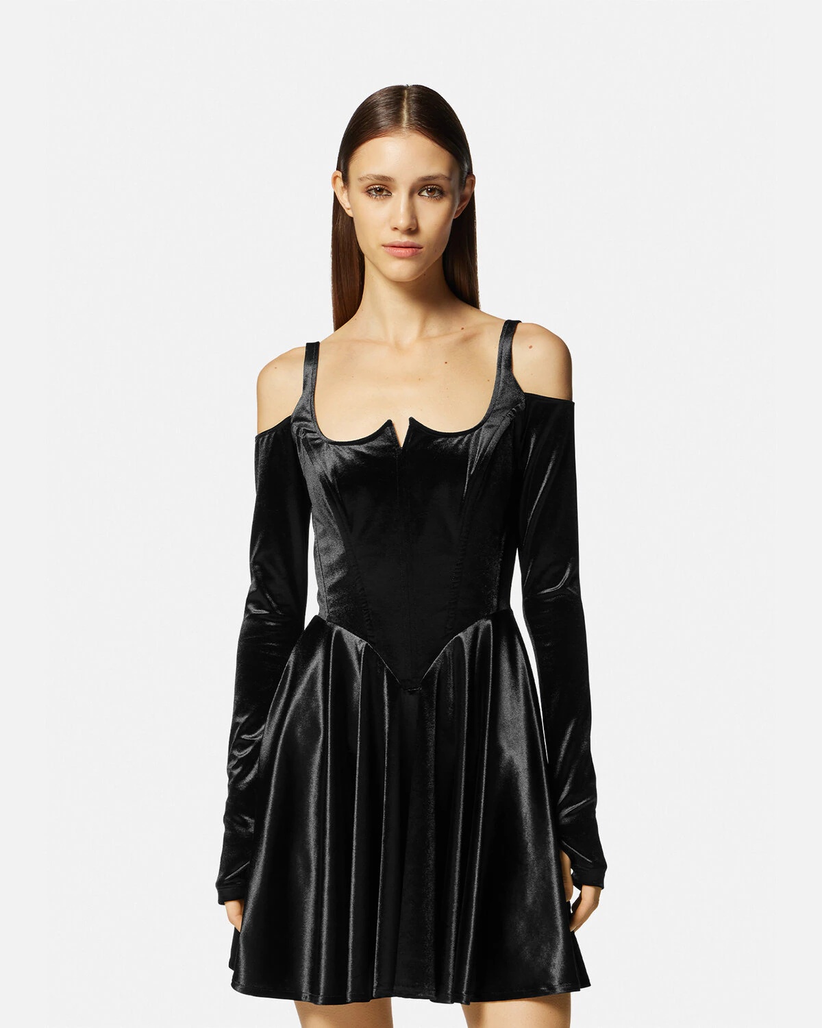 Velvet Corset Dress - 3