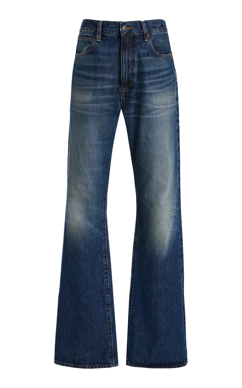 The Outlaw Rigid High-Rise Bootcut Jeans dark wash 1