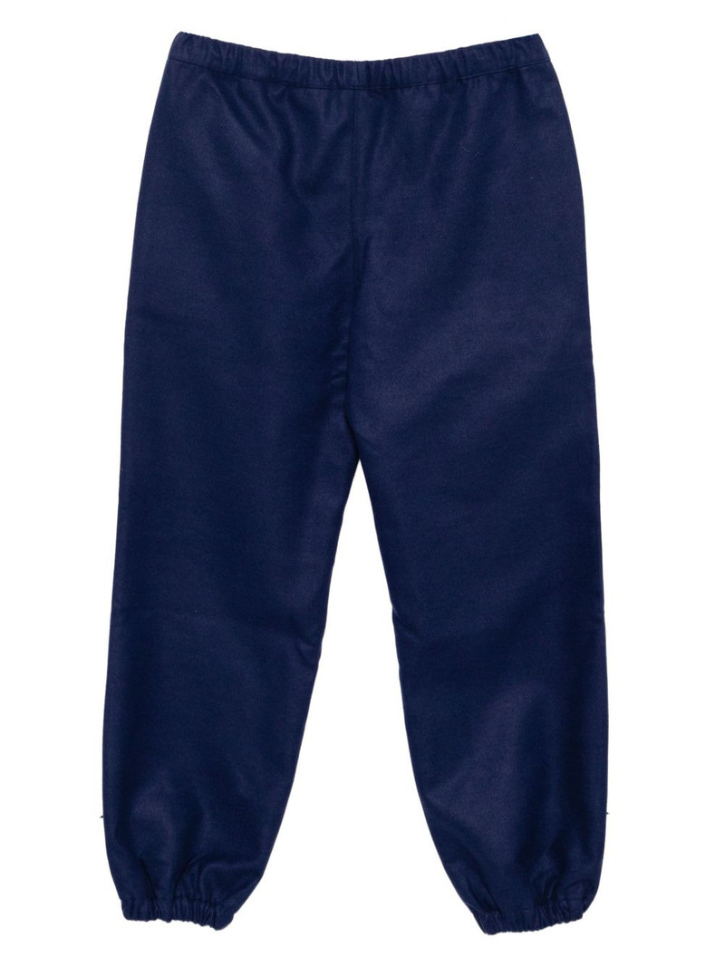 JUNTAE KIM laser-cut flower track pants outlook