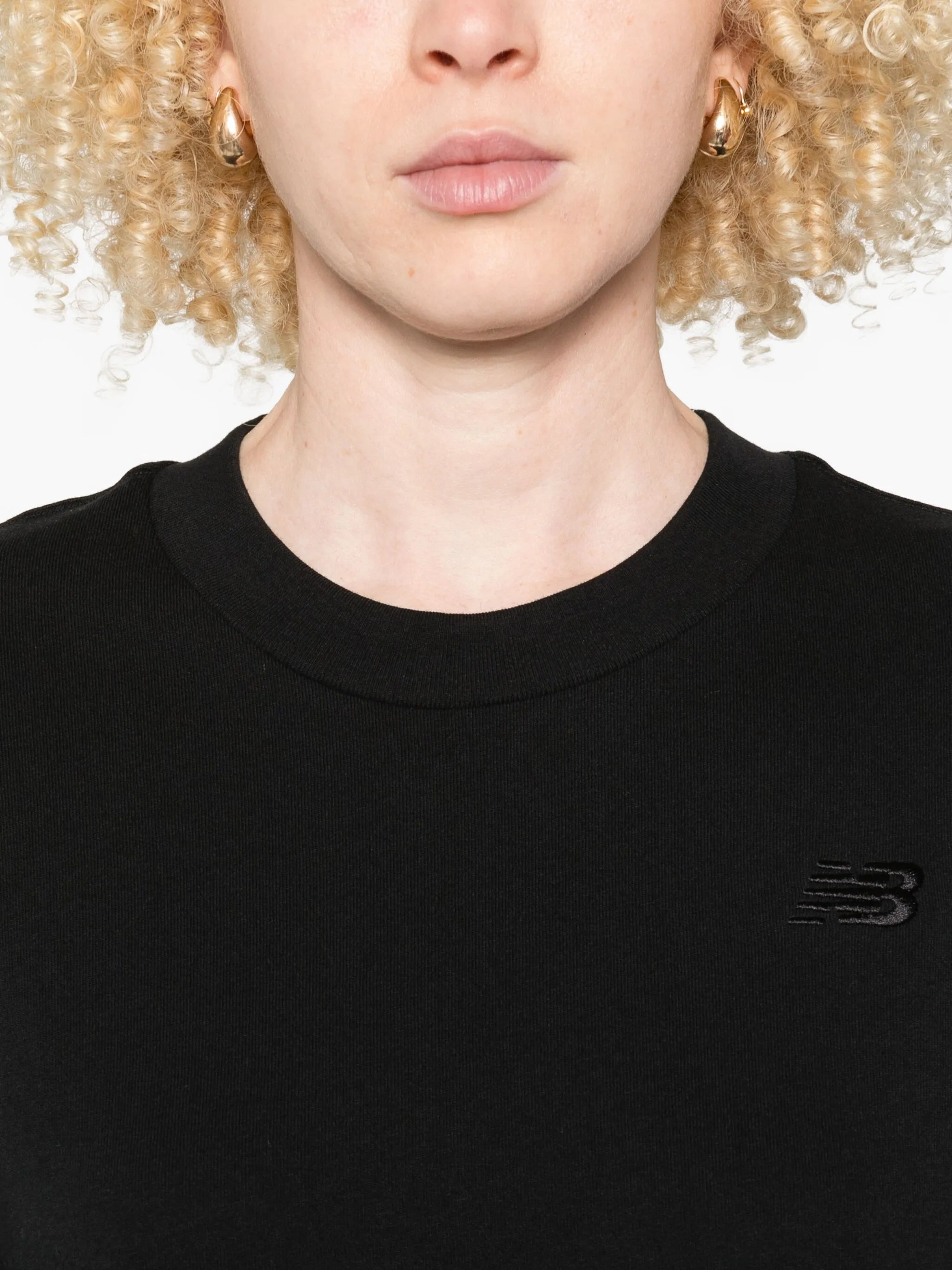 New Balance Logo-embroidered Cotton T-shirt - 5