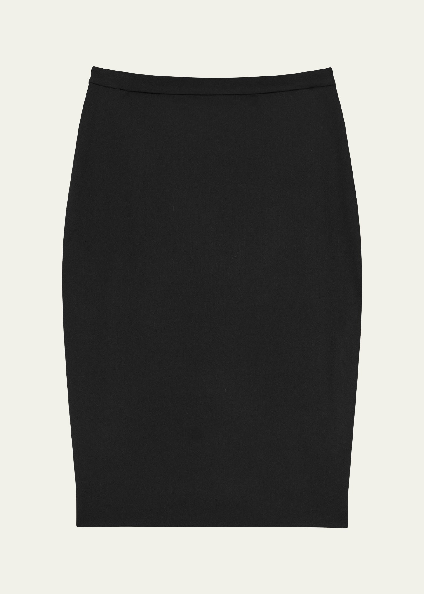 Traceable Wool Knee-Length Pencil Skirt - 1
