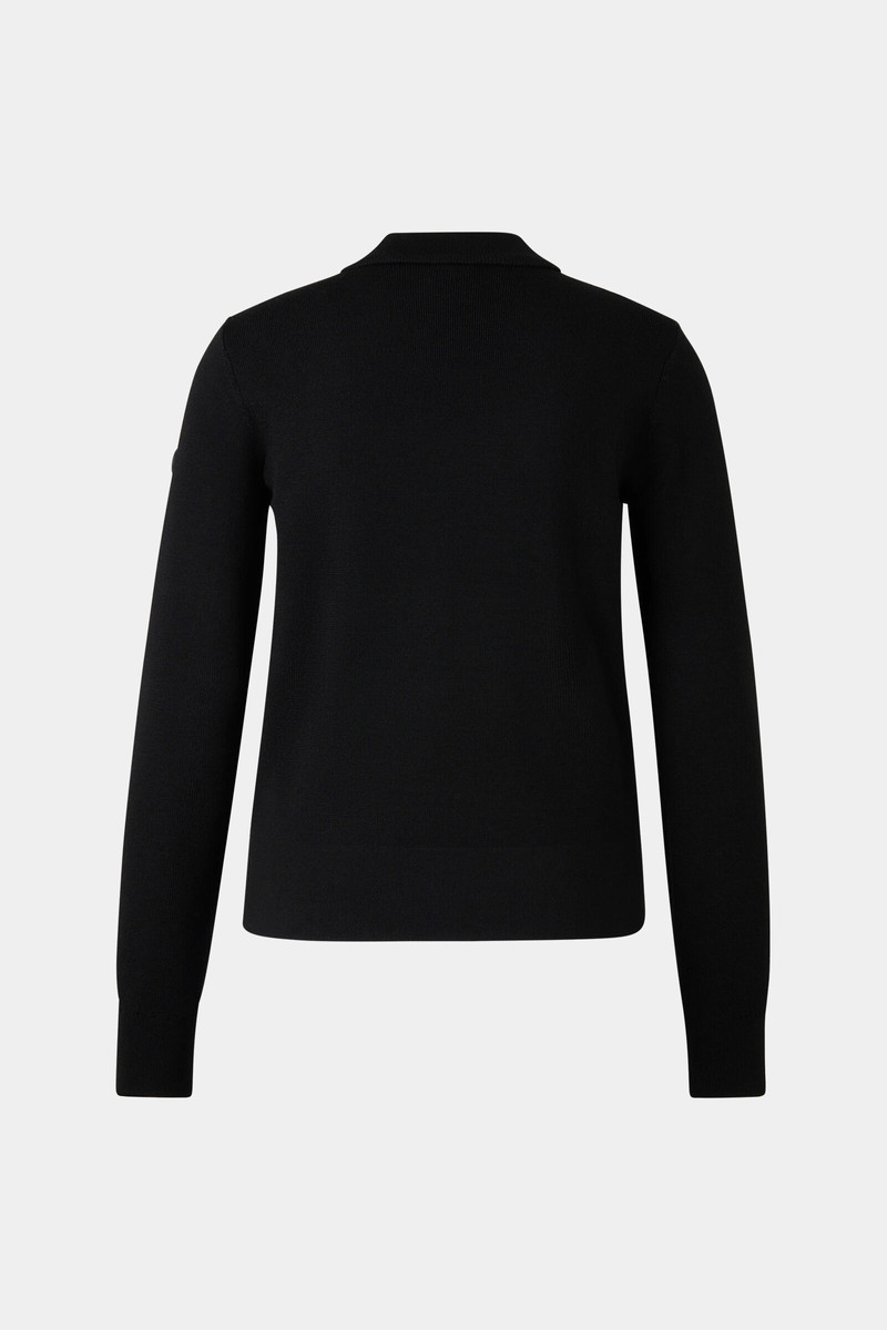BOGNER Zilly hybrid knit jacket in Black outlook