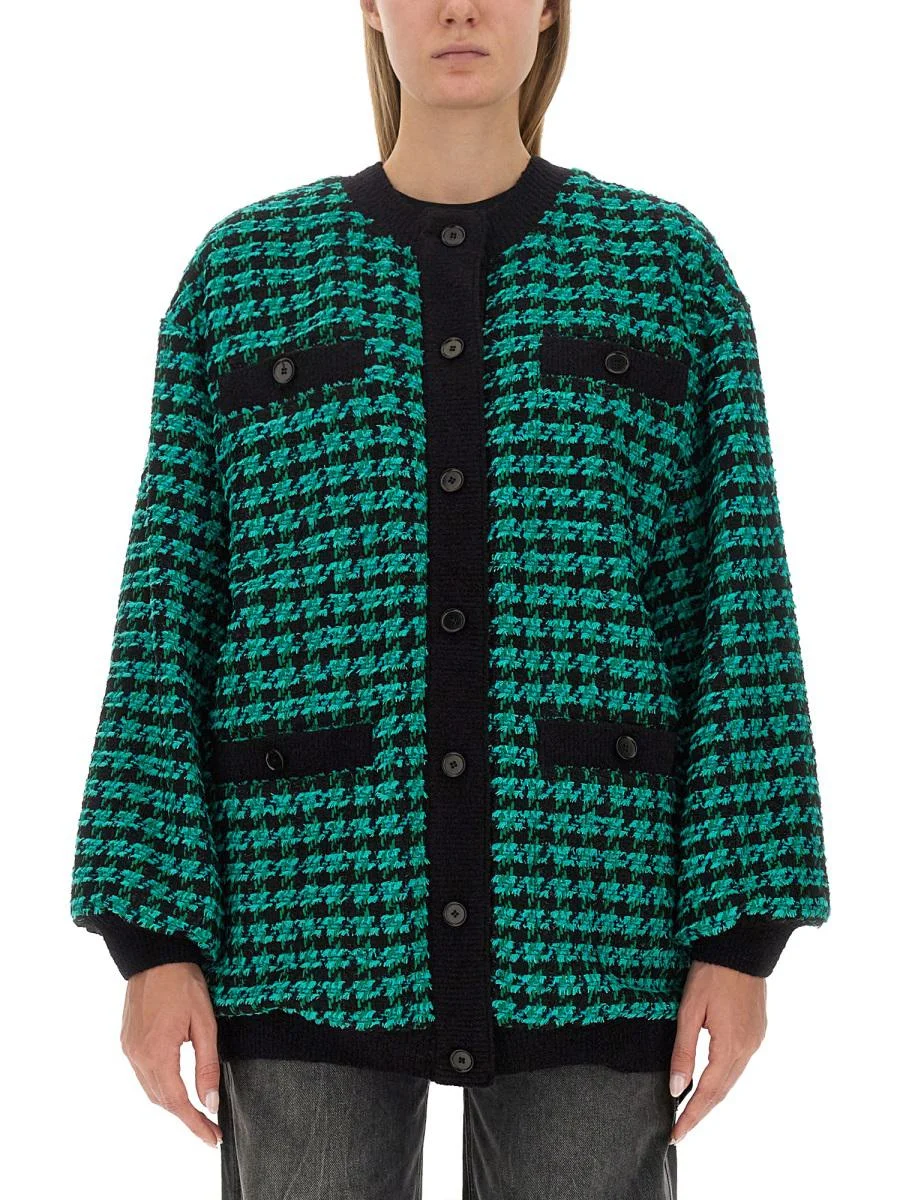 MSGM HOUNDSTOOTH TWEED JACKET - 1