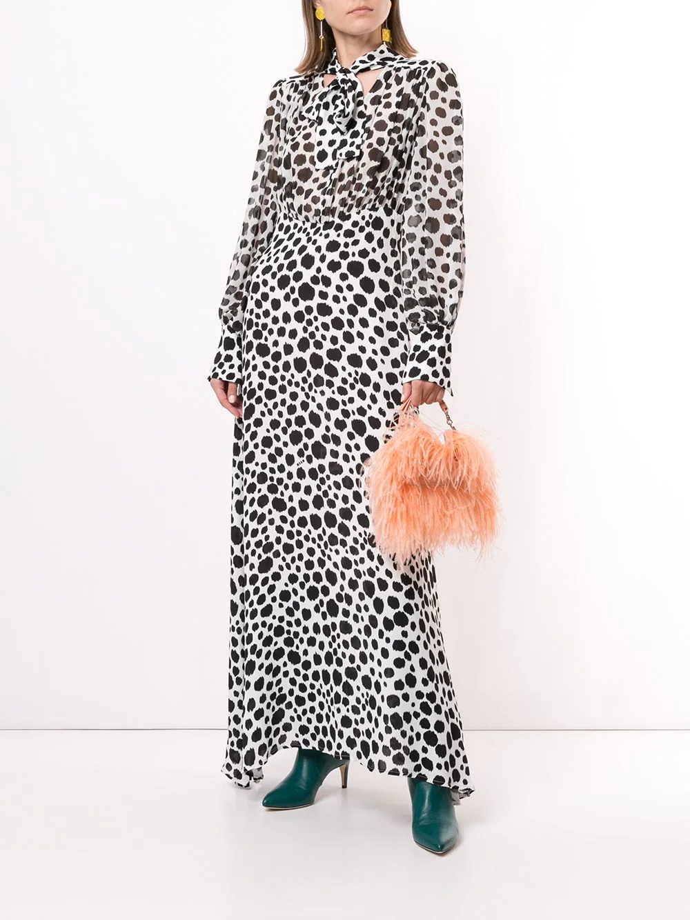 leopard-print maxi dress - 2