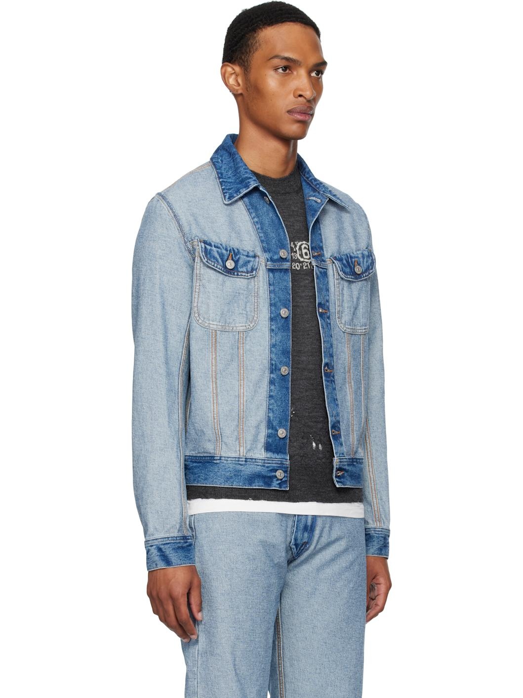 Blue Reversed Denim Jacket - 2