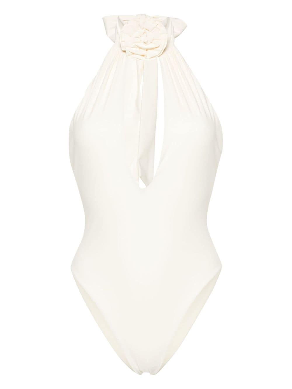 floral-appliquÃ© swimsuit - 1