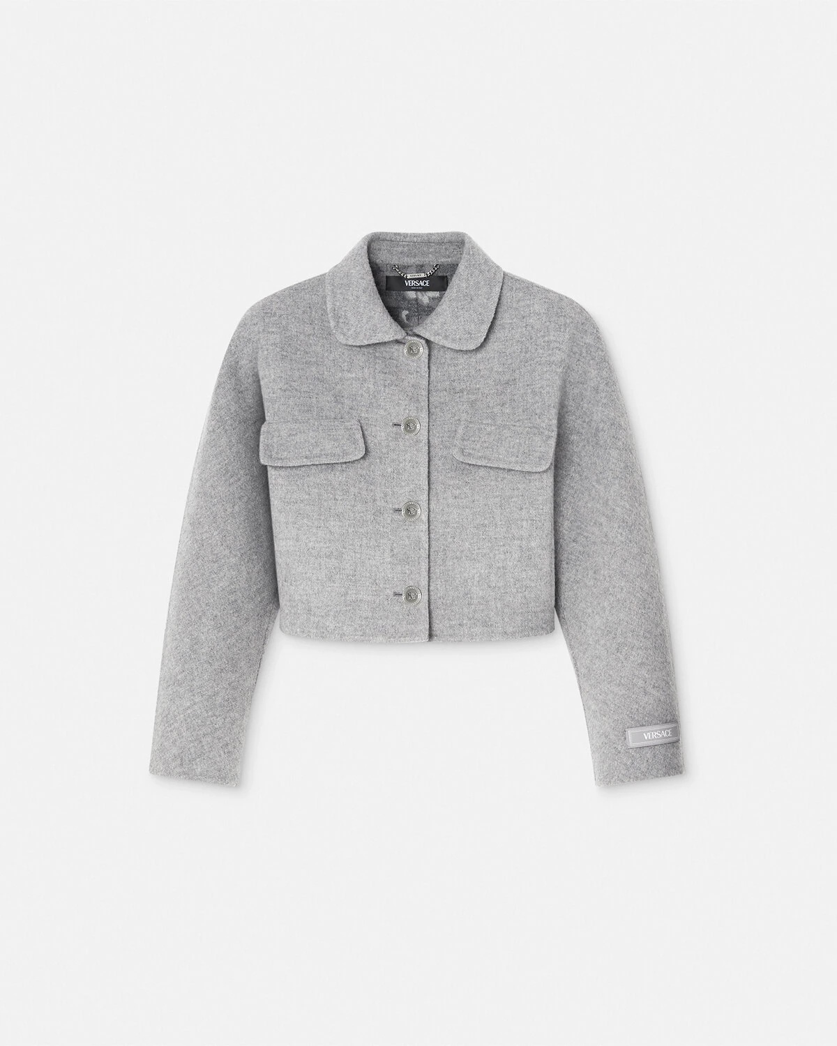 Barocco Cashmere-Blend Crop Jacket - 1