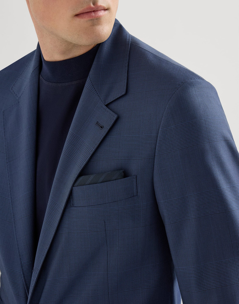 Super 150s virgin wool Prince of Wales jacket 4