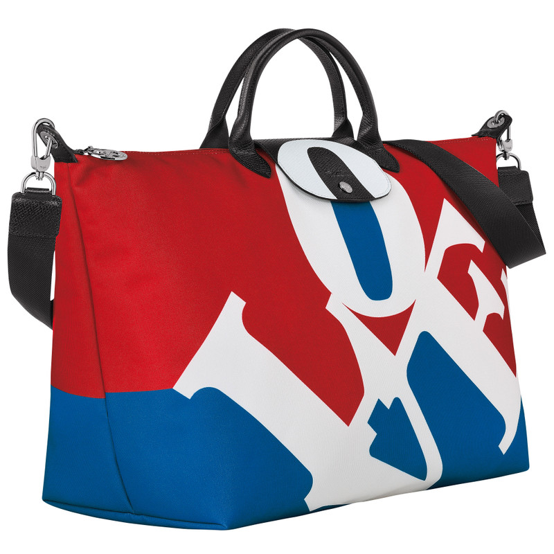 Longchamp x Robert Indiana Travel bag White - Canvas 3