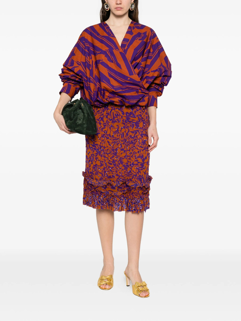 Dries Van Noten Dries Van Noten Printed V-neck Blouse outlook