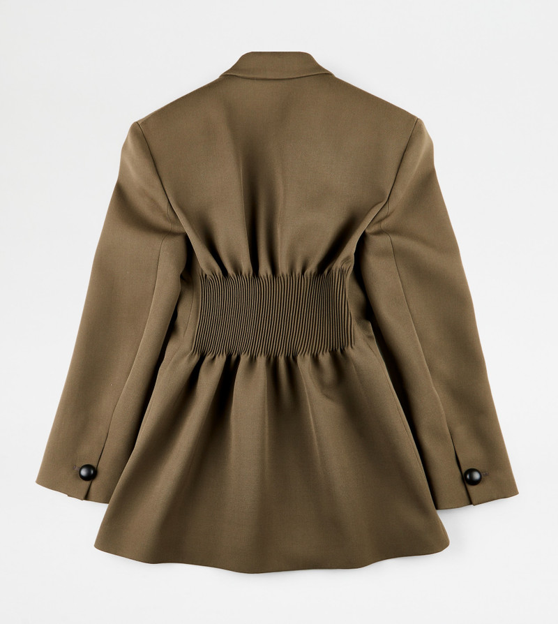 BLAZER IN WOOL - GREEN 8