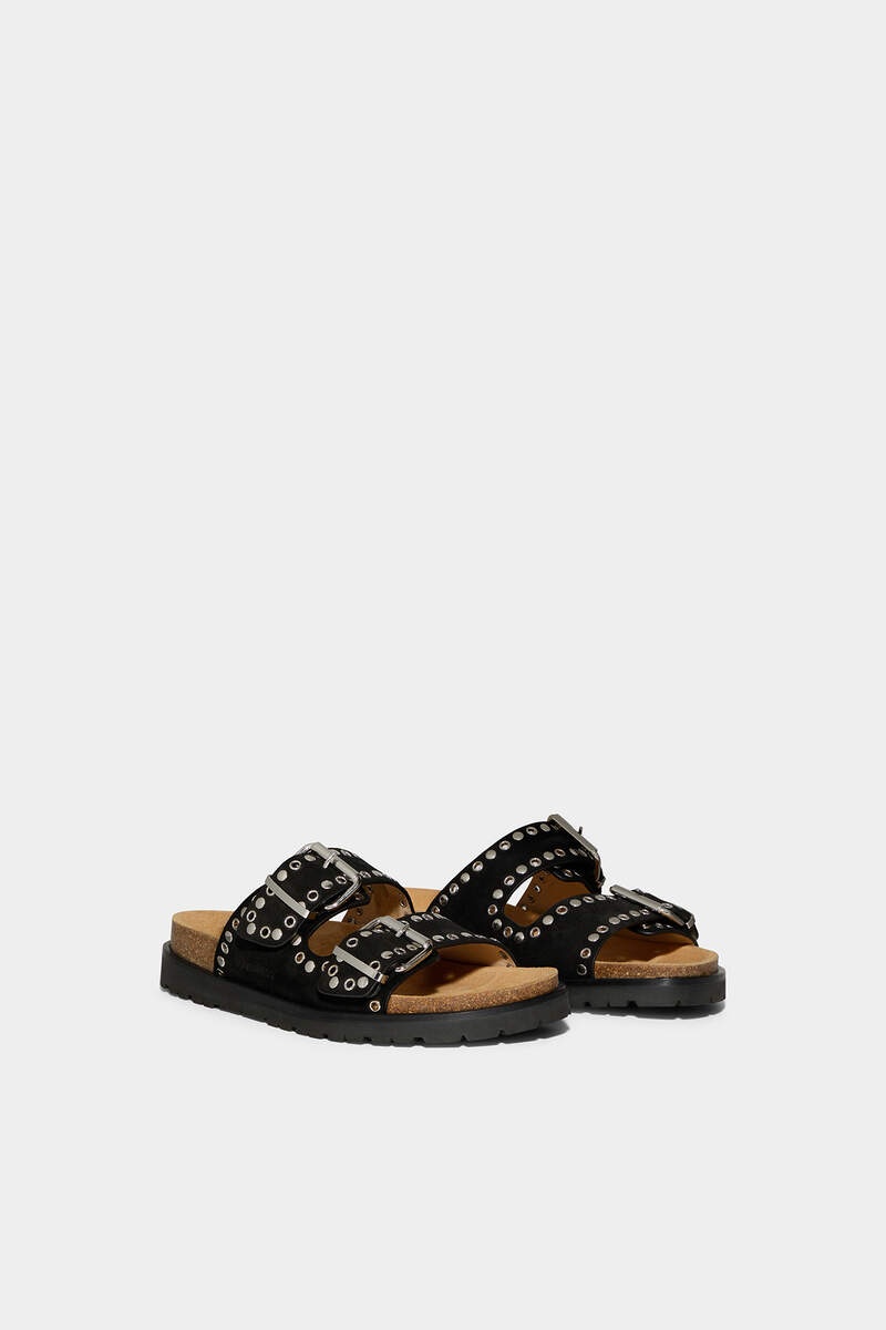 GOTHIC GRUNGE FLAT SANDALS - 3