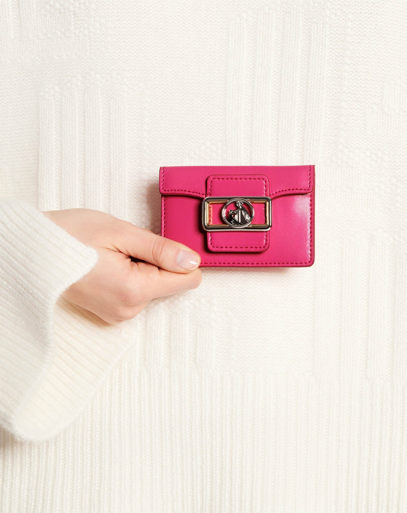 Lanvin SHINY LEATHER PENCIL CARD HOLDER outlook