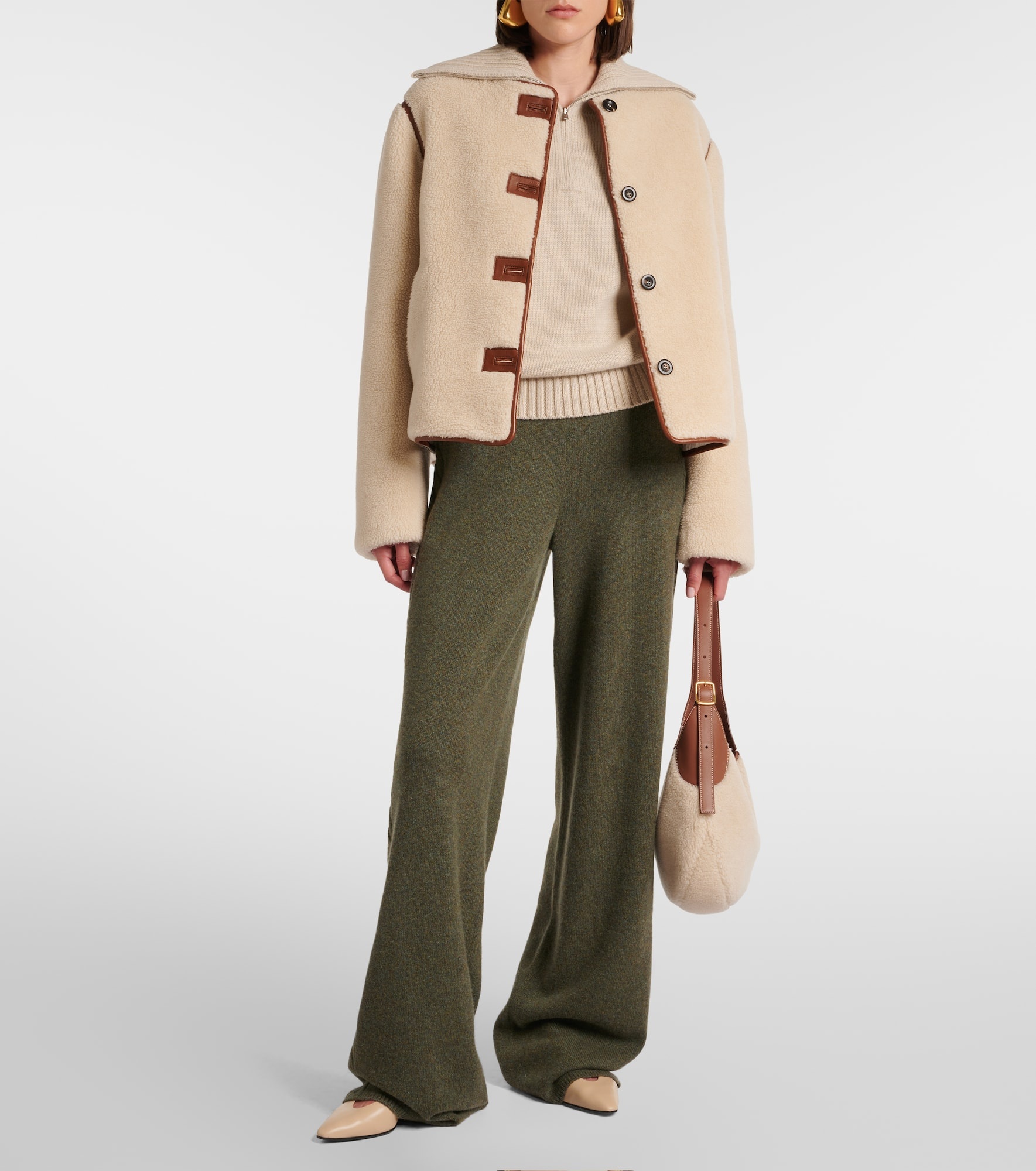 パンツ LORO PIANA NAPIER CASHMERE TROUSERS Napier Pants Baby Cashmere Coarsehair® Creamy Cashmere