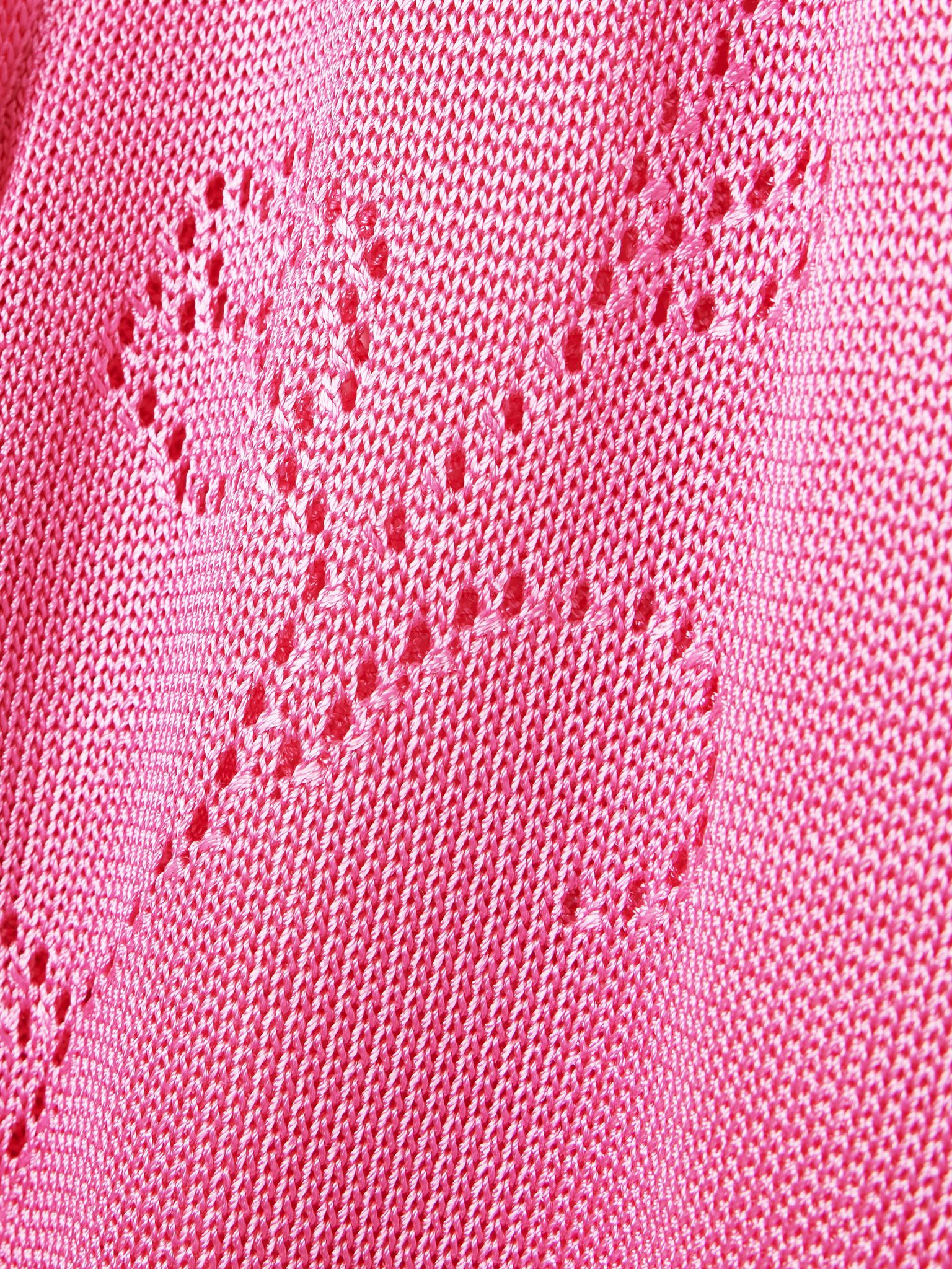 Ivy pointelle-knit wide-leg pants Pink - 4