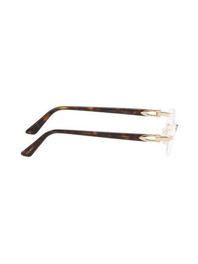 Cartier Gold Oval Glasses outlook