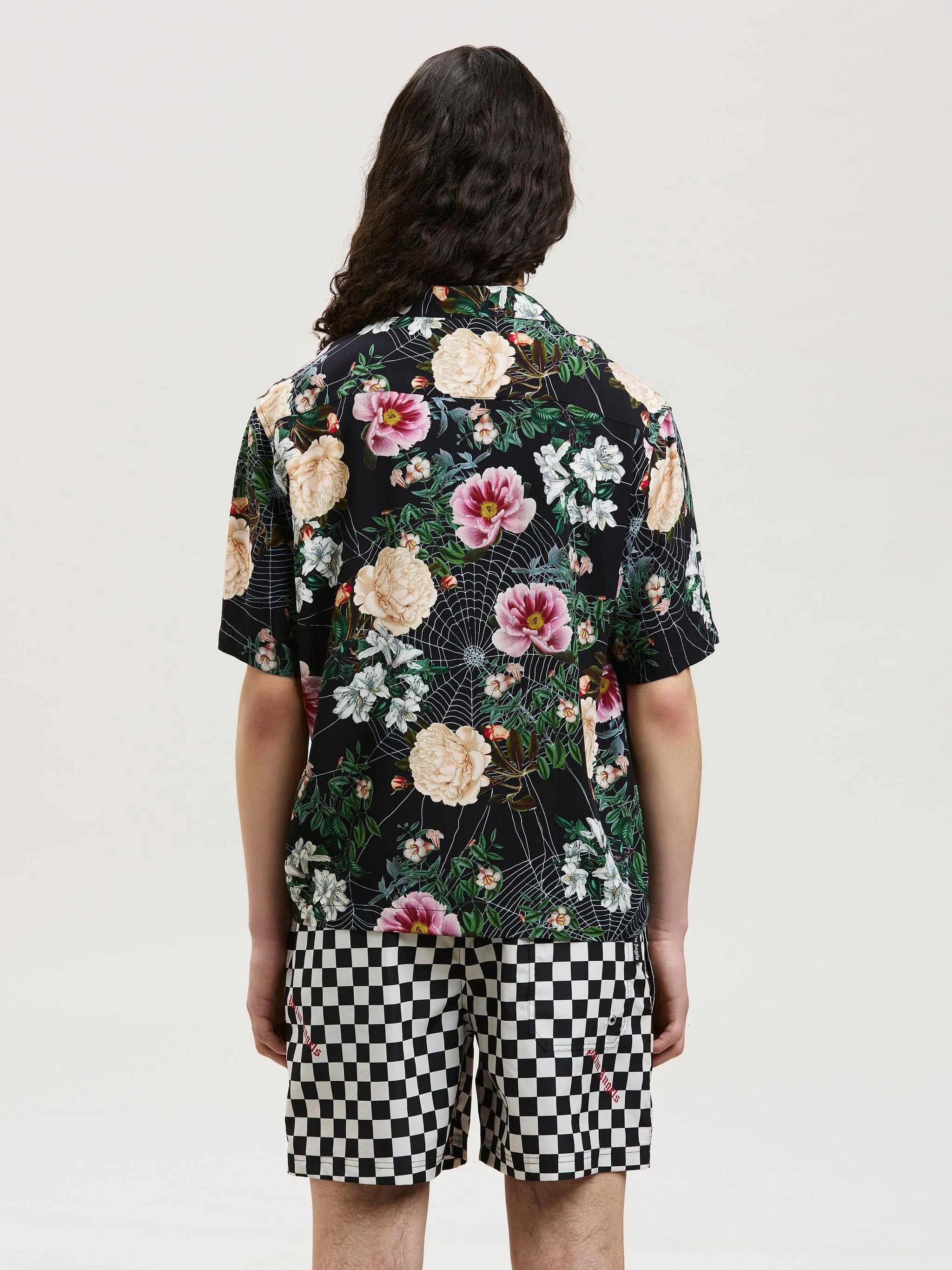 FLOWERS PRINT BOWLING SHIRT - 5