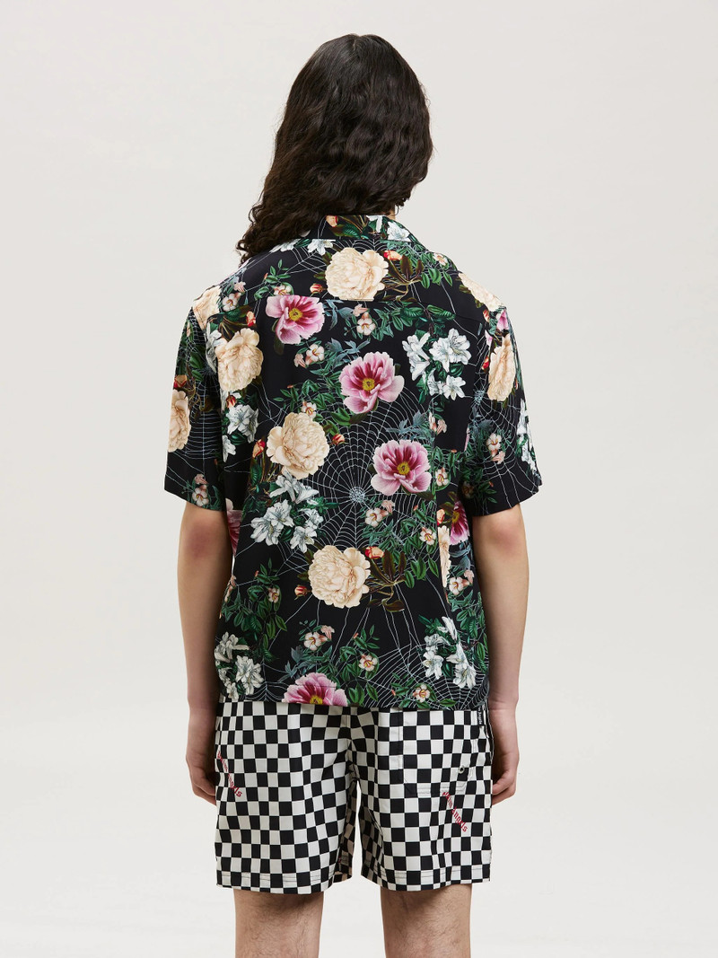 FLOWERS PRINT BOWLING SHIRT 5