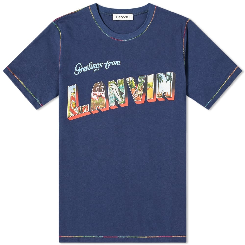 Lanvin Postcard Print Tee - 1