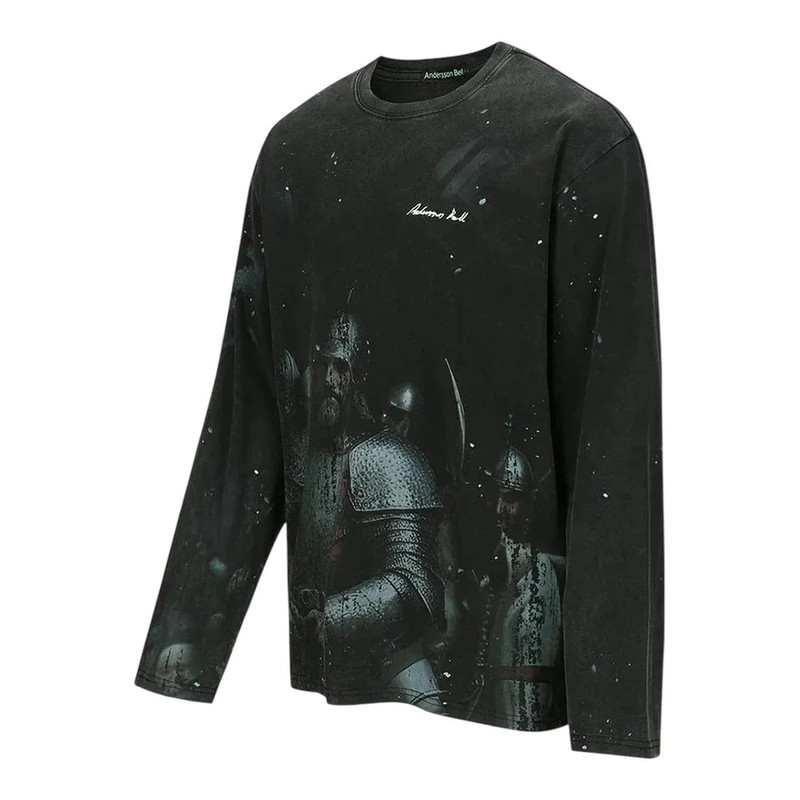 Andersson Bell Unisex Knight Printed Long Sleeve Tee outlook