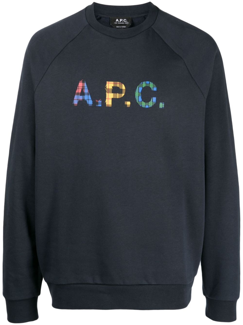 Shaun tartan-logo sweatshirt - 1