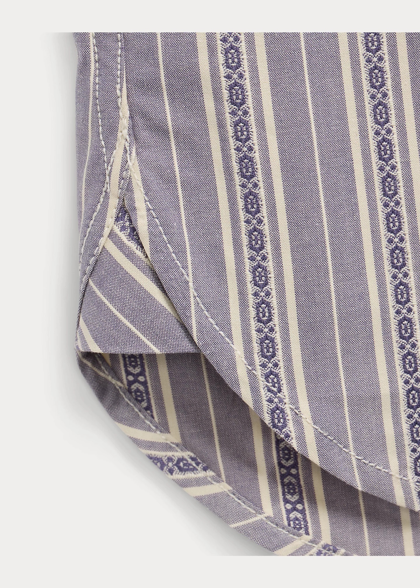 Slim Fit Striped Dobby Shirt - 7