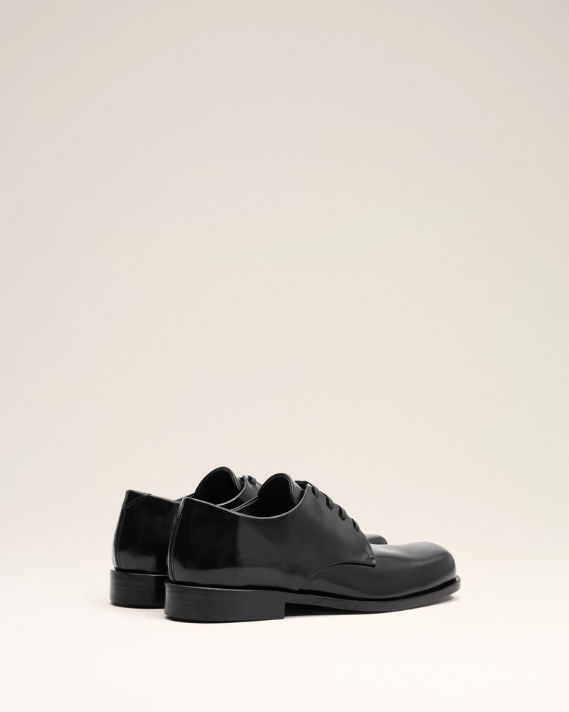 BLACK COW LEATHER DERBIES SHOES 4