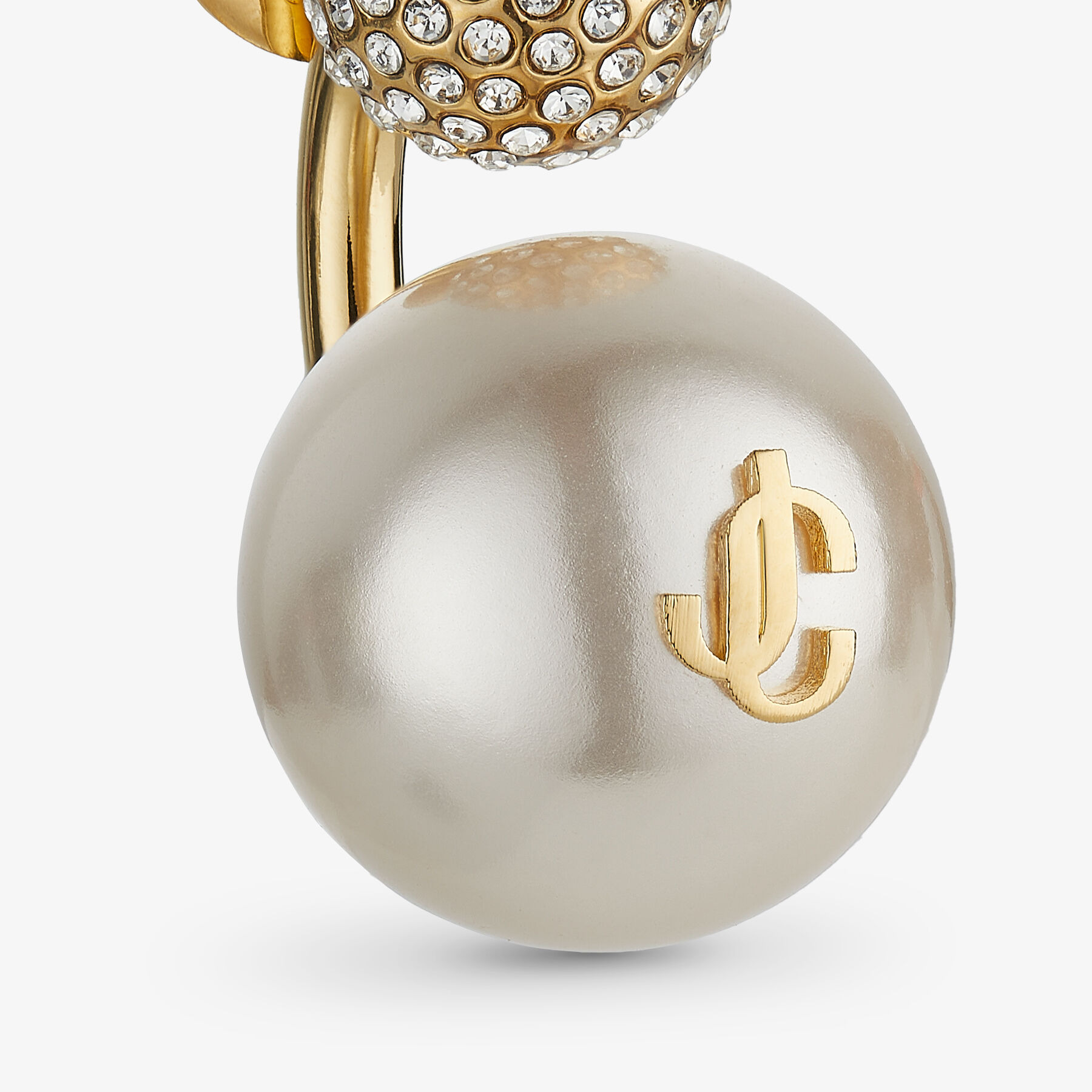 Auri Earring
Gold-Finish Metal Pearl and Crystal Earrings - 5