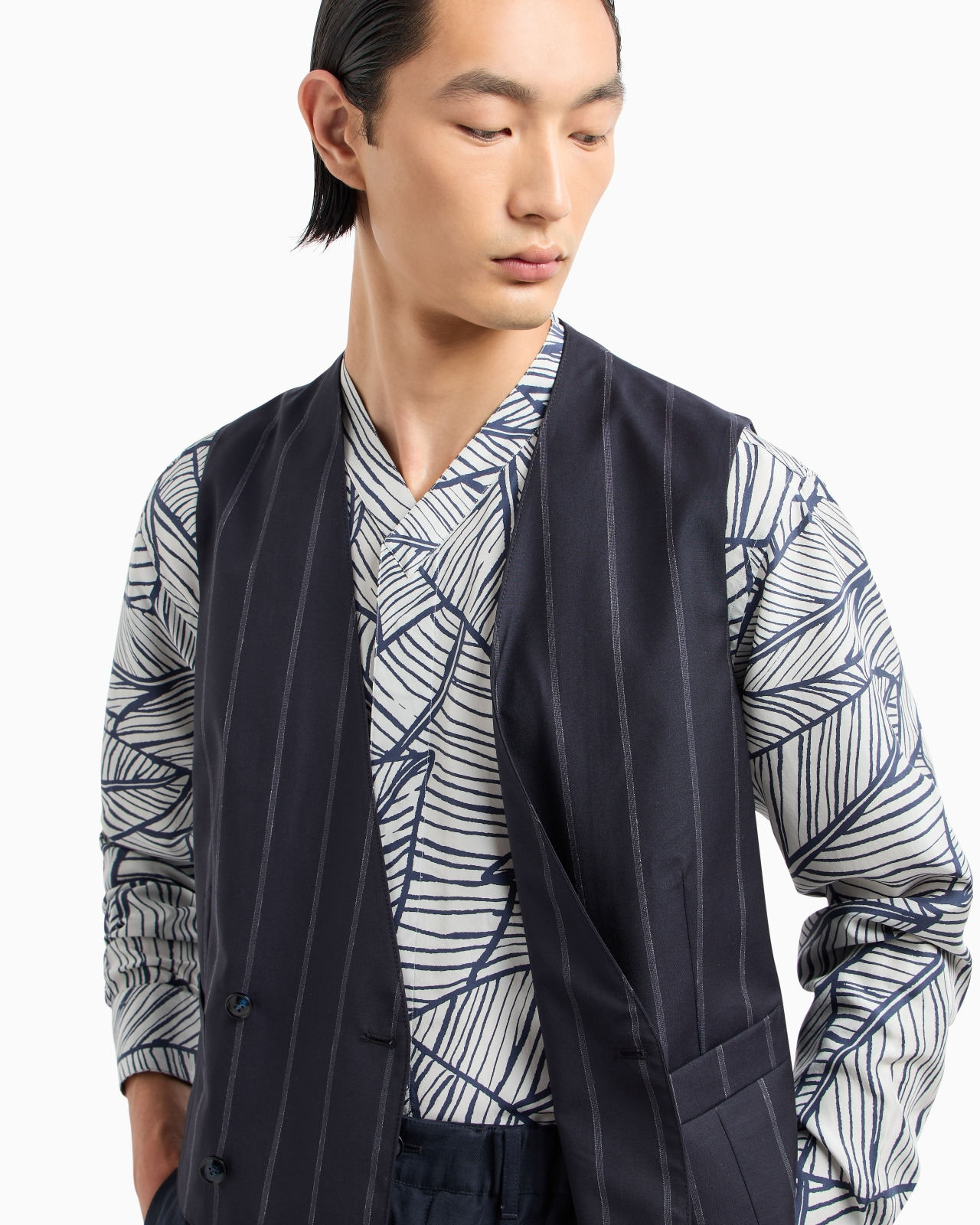 SHIRT IN PRINTED SILK HABOTAI - 7