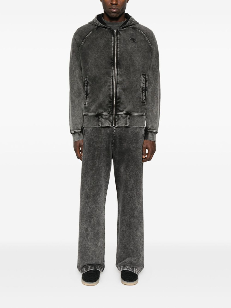 Diesel acid-wash drawstring trousers outlook